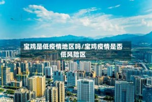 宝鸡是低疫情地区吗/宝鸡疫情是否低风险区