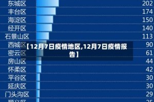 【12月7日疫情地区,12月7日疫情报告】
