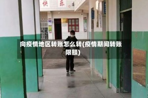 向疫情地区转账怎么转(疫情期间转账限额)