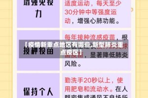 【疫情新重点地区有哪些,新型肺炎重点疫区】