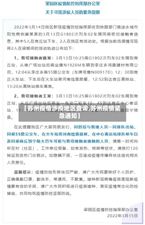 【苏州疫情涉疫地区查询,苏州疫情紧急通知】-第2张图片