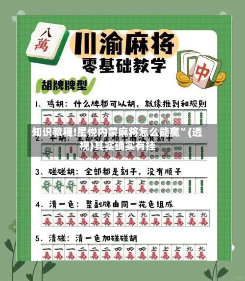 知识教程!星悦内蒙麻将怎么能赢”(透视)其实确实有挂-第1张图片