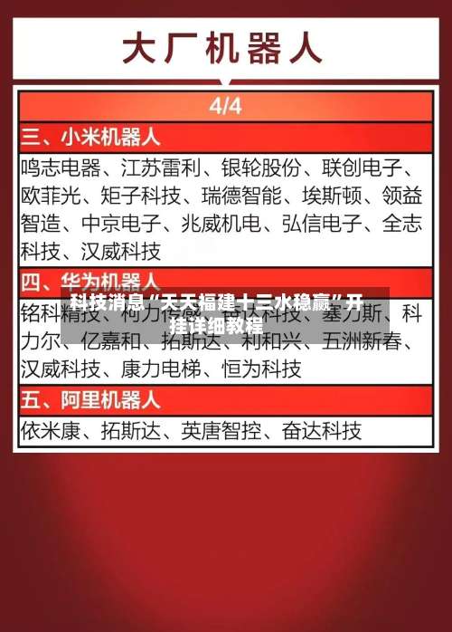 科技消息“天天福建十三水稳赢	”开挂详细教程-第1张图片