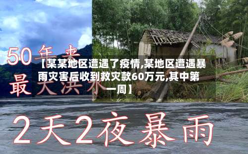 【某某地区遭遇了疫情,某地区遭遇暴雨灾害后收到救灾款60万元,其中第一周】-第3张图片