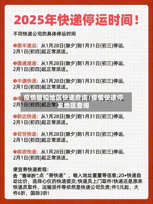 疫情管控地区快递查询/疫情快递停发地区查询-第2张图片