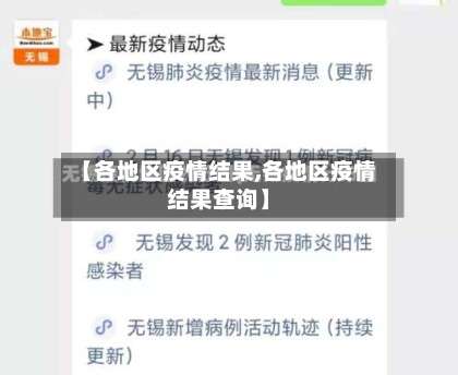 【各地区疫情结果,各地区疫情结果查询】-第2张图片