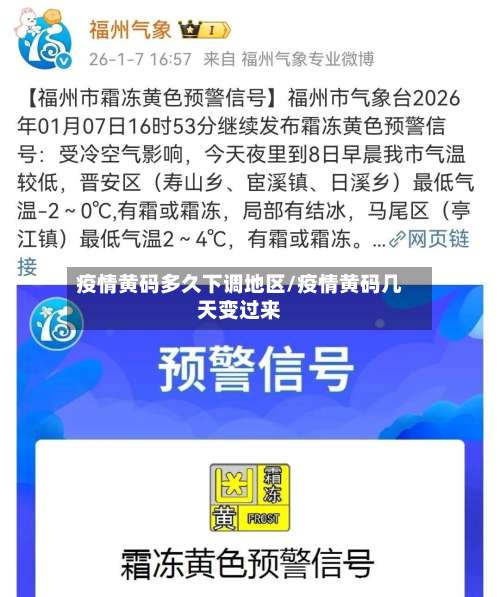 疫情黄码多久下调地区/疫情黄码几天变过来-第1张图片