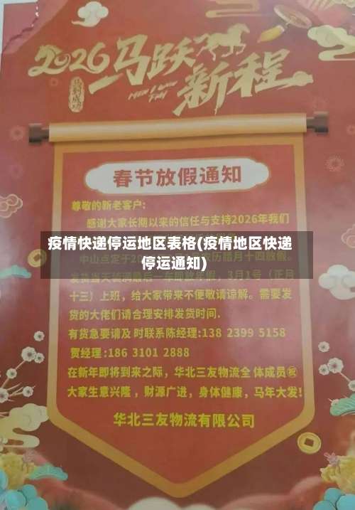 疫情快递停运地区表格(疫情地区快递停运通知)-第3张图片