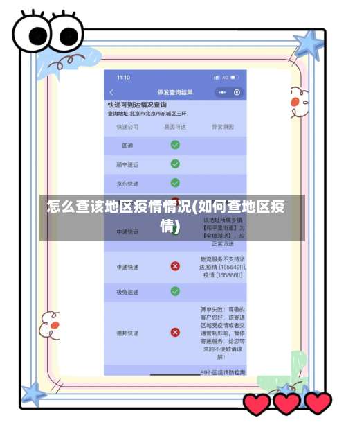 怎么查该地区疫情情况(如何查地区疫情)-第1张图片
