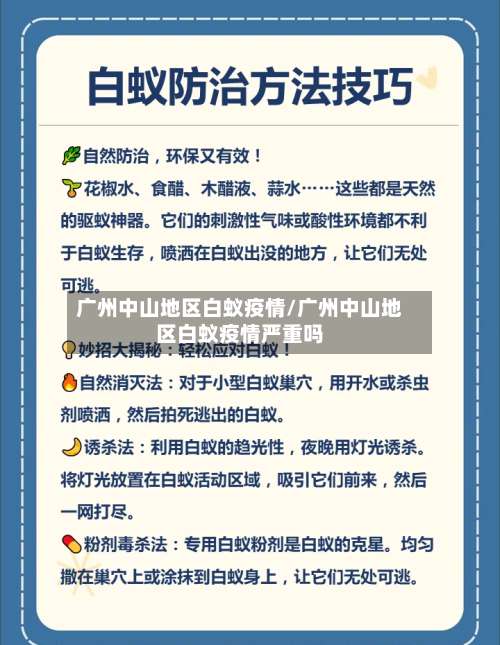 广州中山地区白蚁疫情/广州中山地区白蚁疫情严重吗-第2张图片