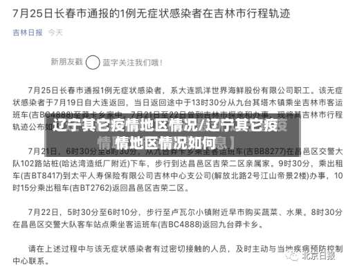 辽宁其它疫情地区情况/辽宁其它疫情地区情况如何-第1张图片