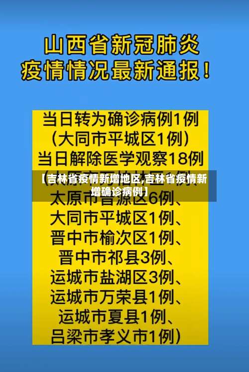 【吉林省疫情新增地区,吉林省疫情新增确诊病例】-第2张图片