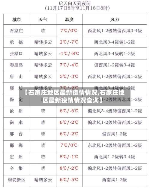 【石家庄地区最新疫情情况,石家庄地区最新疫情情况查询】-第1张图片