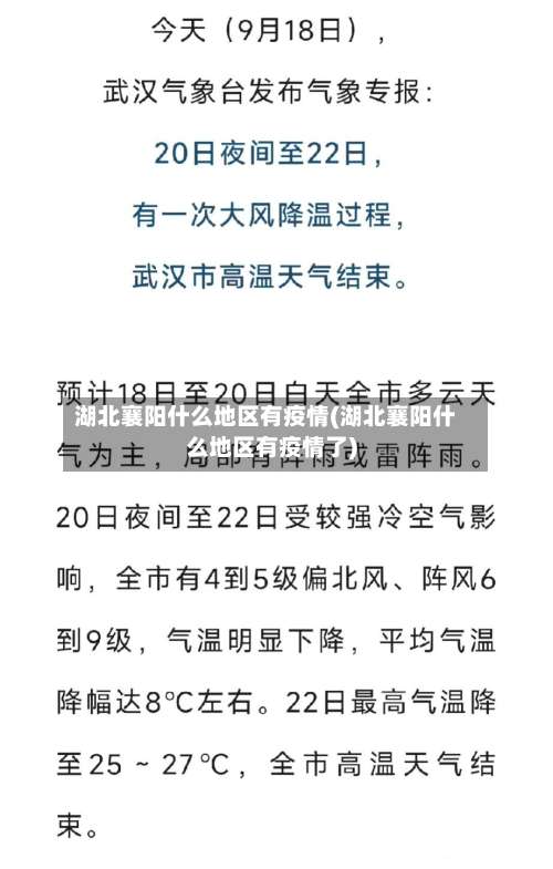 湖北襄阳什么地区有疫情(湖北襄阳什么地区有疫情了)-第1张图片